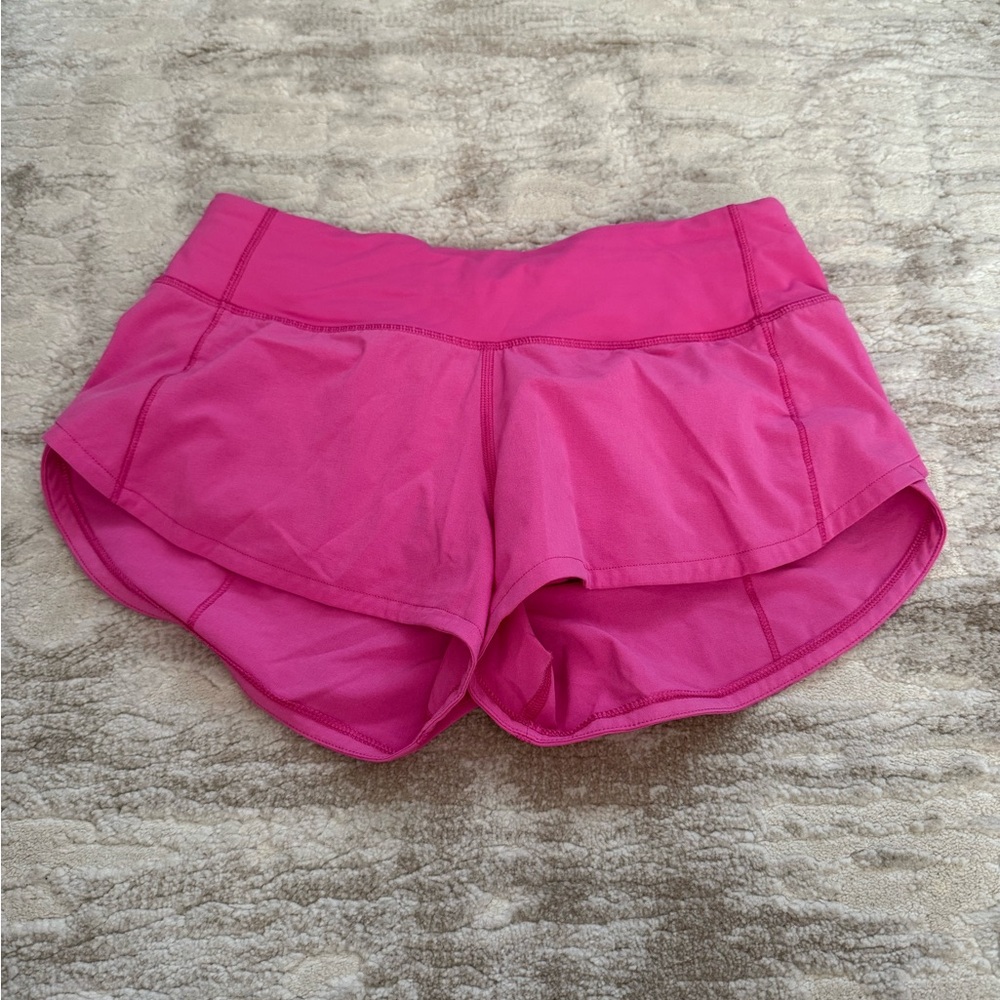 Lululemon speed up low rise 2.5 in sonic pink